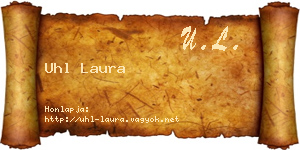 Uhl Laura névjegykártya